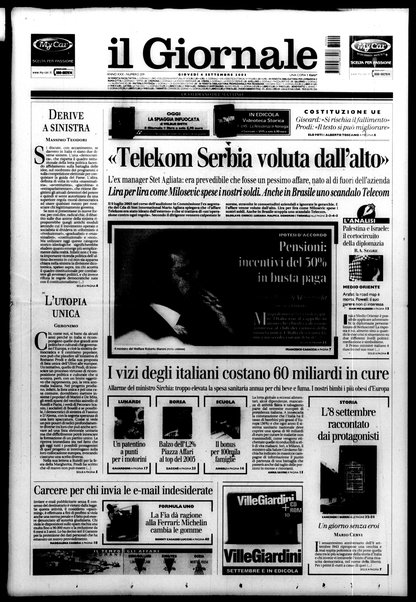 Il giornale : quotidiano del mattino